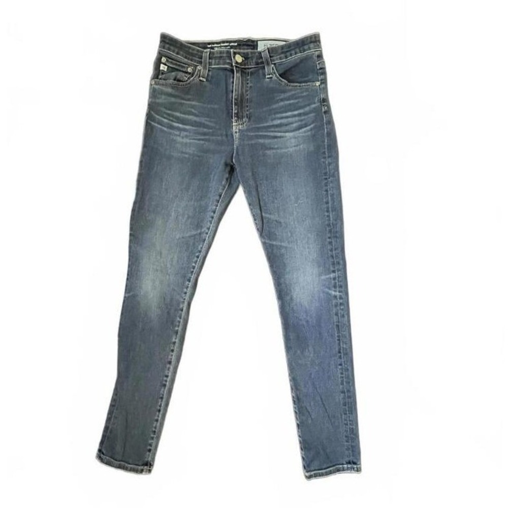 AG Adriano Goldschmied The Farrah Skinny Ankle Jeans Blue High Rise 28R